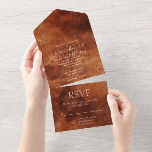 Invitation Tout En Un Brown Brown occidental