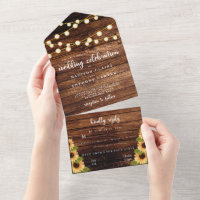 Calligraphie de tournesol rustique Mariage photo
