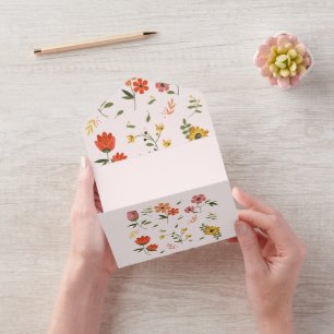 Invitation Tout En Un collection de fleurs
