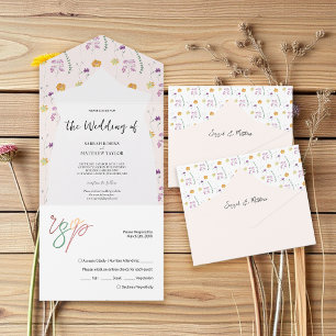 Invitation Tout En Un Country Blush Fairy Garden