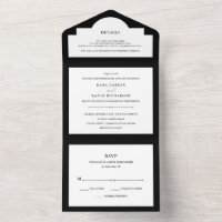 Couture élégante | Mariage noir et blanc
