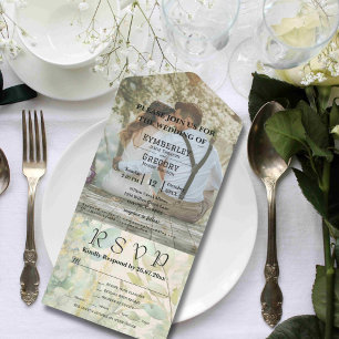 Invitation Tout En Un Cream Green Eucalyptus site botanique E-mail
