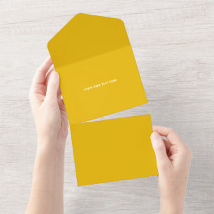 Invitation Tout En Un Créez Votre Propre Conception Personnalisée Jaune