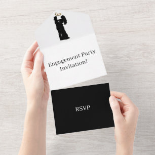 Invitation Tout En Un Créez Votre Propre Réponse au Carton d'Invitation
