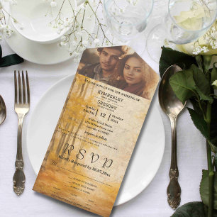 Invitation Tout En Un Crème d'automne Arrière - plan Photo Site Web E-ma