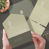 Desert Vibes Mariage Cactus Motif ID1019