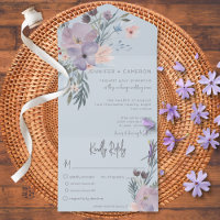 Dîner Floral Bleu Pêche & Lavande Boho