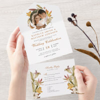 Elégant Dusty Brown Autumn Foliage Mariage de auto
