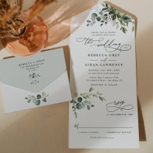 Elégant Rustique Eucalyptus Feuille Mariage de ver