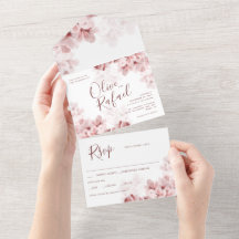 Élégant Sakura Branche moderne mariage du printemp