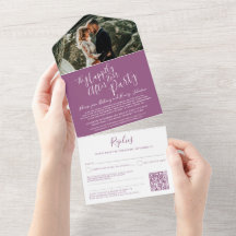 Heureux jamais après la fête de mariage photo mulb