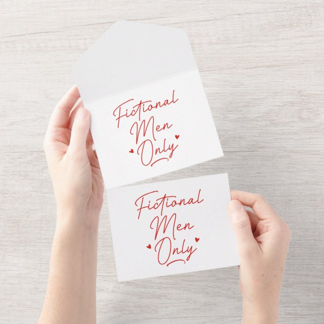 Invitation Tout En Un Hommes de fiction uniquement (Déchirure)