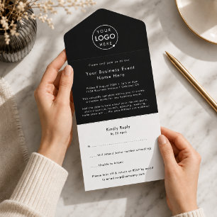 Invitation Tout En Un Invitation à un événement commercial   Invitation 