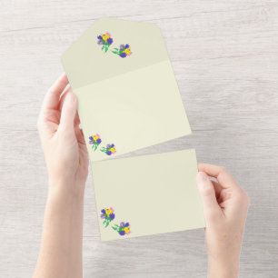 Invitation Tout En Un Inviter toutes les tulipes en un Mariage