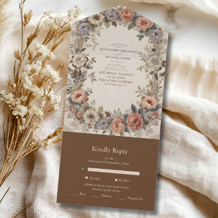 Invitation Tout En Un Jardin botanique Art Nouveau Mariage