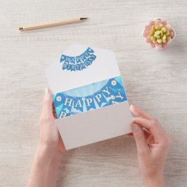 Invitation Tout En Un Joyeux anniversaire