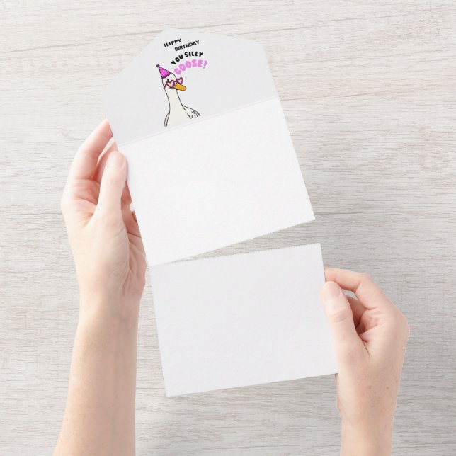 Invitation Tout En Un Joyeux Anniversaire Espèce de Fou (Déchirure)