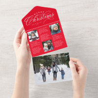 Joyeux Noël rouge famille mise à jour triples vaca
