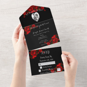 Invitation Tout En Un Jusqu'à ce que la mort nous sépare tous en un seul