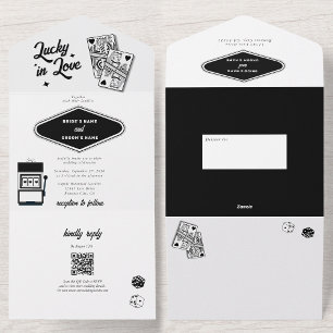Invitation Tout En Un Las Vegas Destination Casino Lucky in Love Mariage