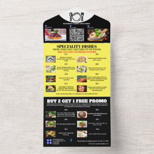 Invitation Tout En Un Livraison alimentaire pour petites entreprises DO-
