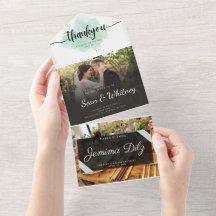 Invitation tout en un mariage