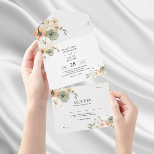 Invitation Tout En Un Mariage Automne Rustique Tout Compris
