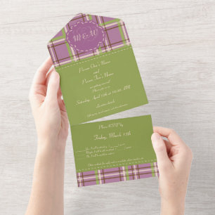 Invitation Tout En Un Mariage dans le jardin de campagne