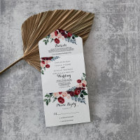 Mariage de calligraphie florale de la marine borde