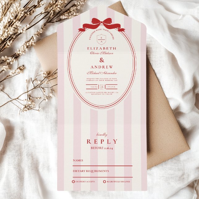 Invitation Tout En Un Mariage de la tour de Champagne Whimsical (Créateur téléchargé)