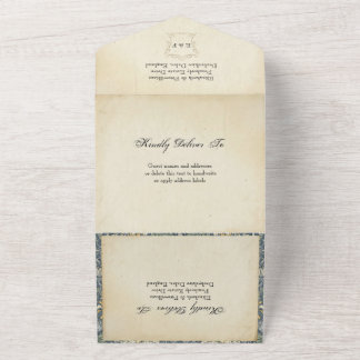Invitation Tout En Un Mariage de l'ère Regency