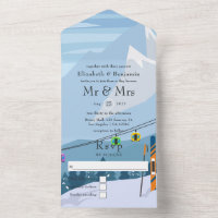 Mariage de station de ski