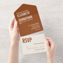 Mariage de typographie Boho Terracotta