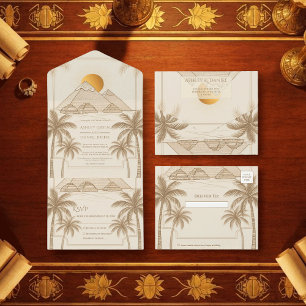 Invitation Tout En Un Mariage Destination Pyramides De Gizeh Egypte