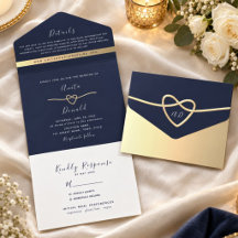 Mariage élégant minimal bleu marine