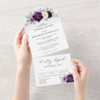 Mariage floral blanc blanc blanc blanc de prune d'