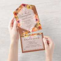 Mariage floral de tomme de terre cuite