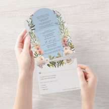 Mariage floral rustique en poudre