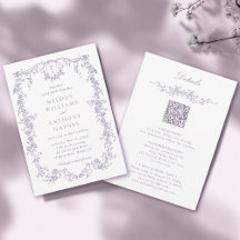 Tout en Un Mariage Français Victorien Lavande