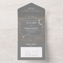 Mariage gris céleste de la lune