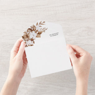 Invitation Tout En Un Moderne minimaliste Pampas Mariage de bouquet de g