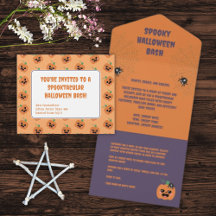 Motif Citrouille Halloween Kawaii