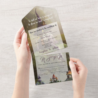 Invitation Tout En Un Mystique ・ Tous en un mariage Inviter