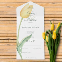 Pale Yellow Tulip Solo Moderne Sans Dîner