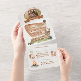 Invitation Tout En Un Parc National Camping Outdoor Adventure Mariage