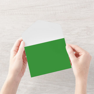 Invitation tout-en-un personnalisée vert forêt et 