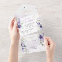 PixDezines Elegant Aquarelle violet Roses