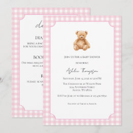 Invitation Tout en Un Préparatoire Ourson Classique Baby Show