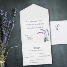 Réponse simple mariage au lavande