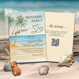 Invitation Tout en Un Rien de Fantaisie Juste un Code QR Plag